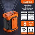 Rechargeable Hanging Fan with LED Light