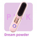 Rechargeable hair straightening comb