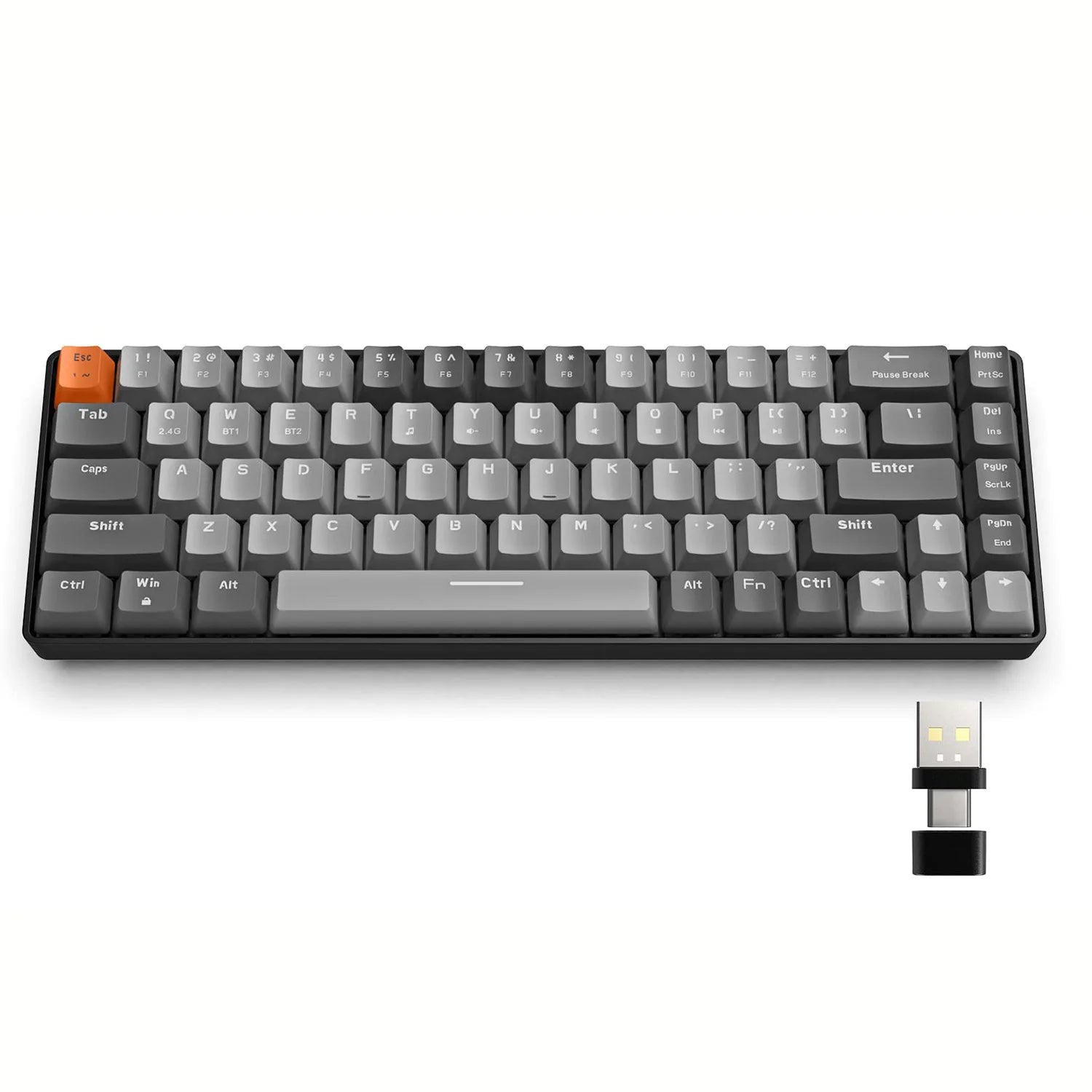 Gaming Keyboard RK68 60% Wireless Mechanical Keyboard, Bluetooth