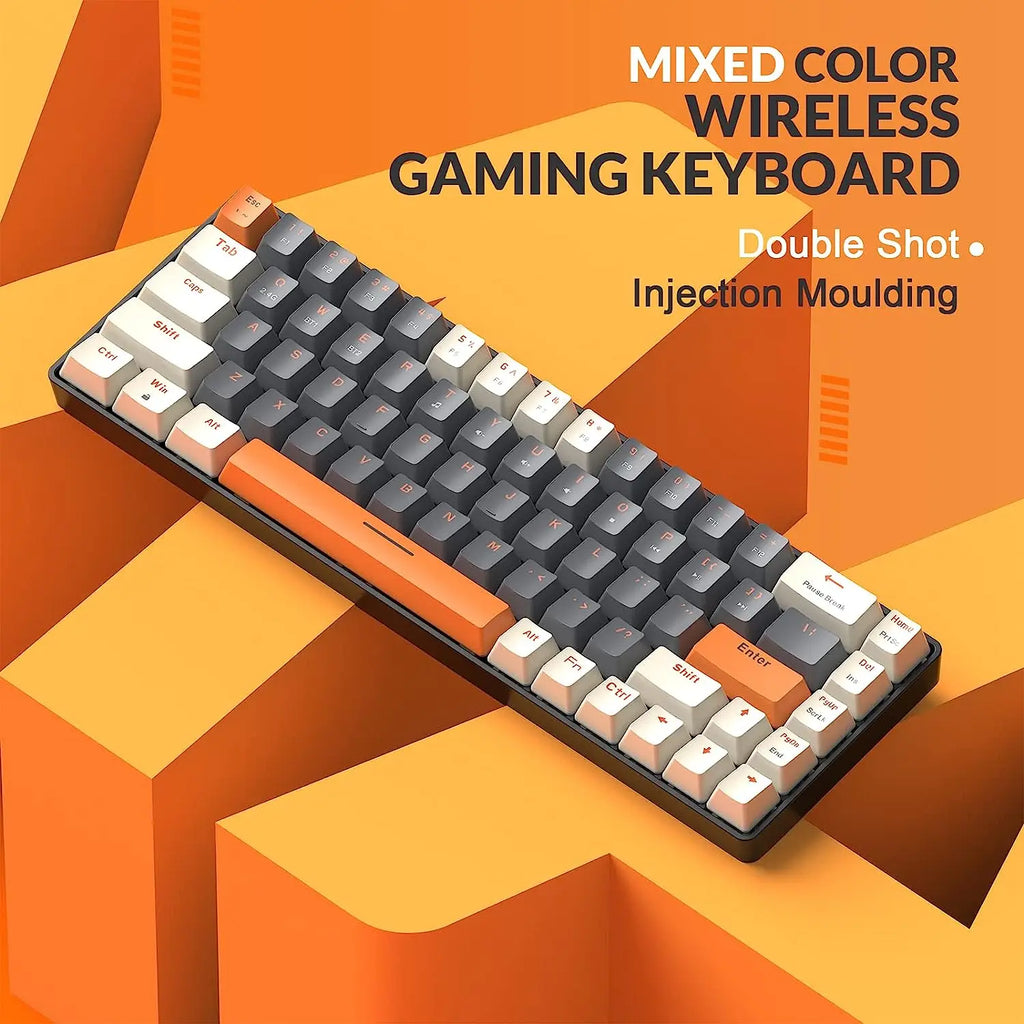 Gaming Keyboard RK68 60% Wireless Mechanical Keyboard, Bluetooth