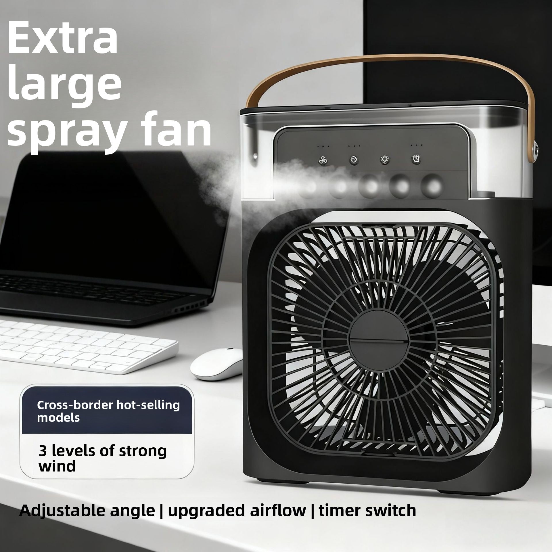 USB Humidifying Spray Fan Desktop Cooler