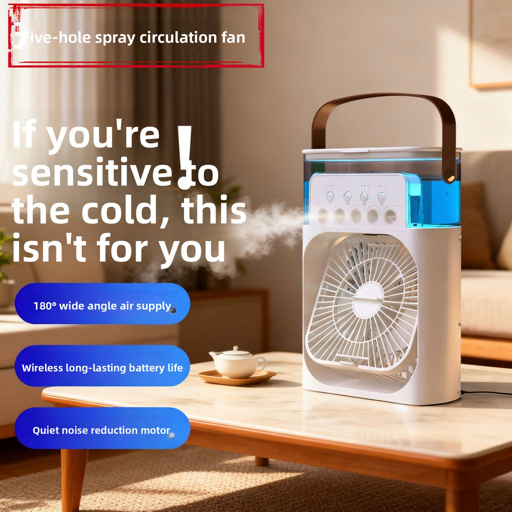 USB Humidifying Spray Fan Desktop Cooler