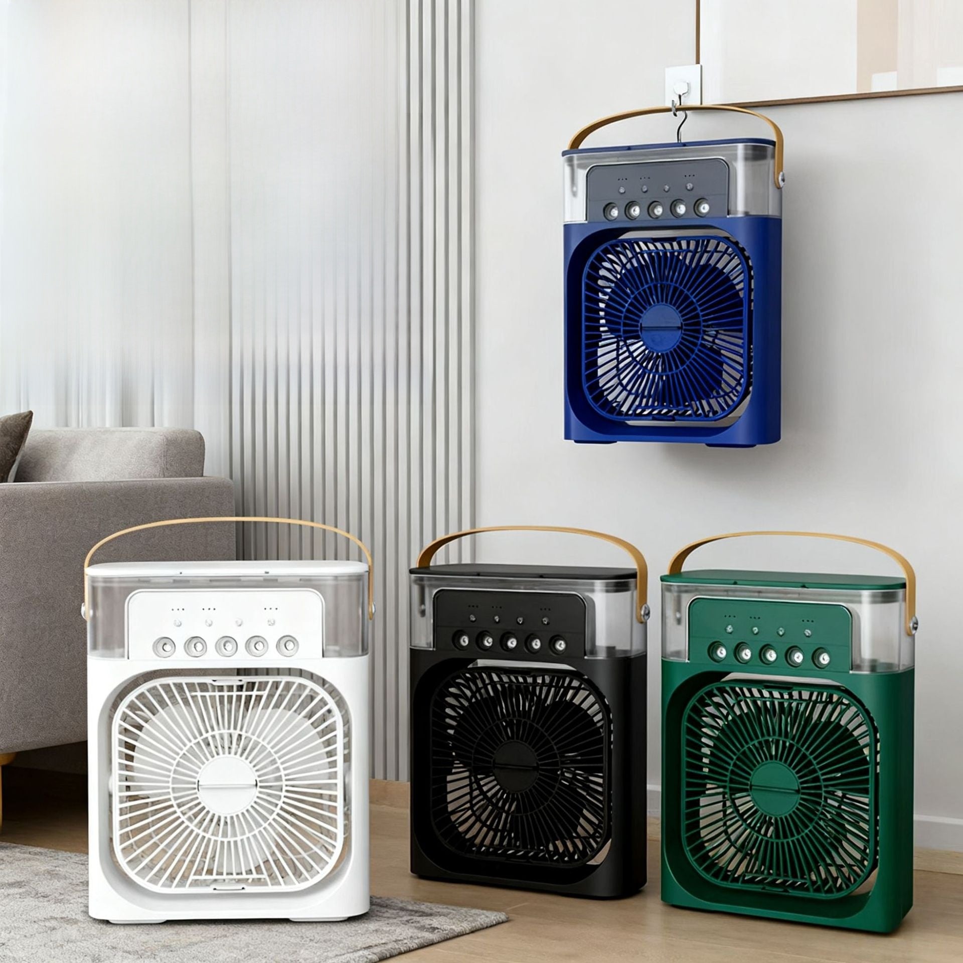 USB Humidifying Spray Fan Desktop Cooler